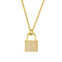 Estilo Coreano Simple Love Lock Moda Colgante De Diamante En Forma De Corazón Accesorios De Cadena De Clavícula Para Mujeres Nihaojewelry main image 4
