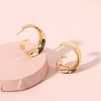 Hot-selling New Fashion Simple Glossy Earrings Popular Geometric Metal Earrings Wholesale Nihaojewelry main image 3