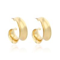 Hot-selling New Fashion Simple Glossy Earrings Popular Geometric Metal Earrings Wholesale Nihaojewelry main image 6