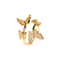 New Fashion Trend Open Ring Simple Exquisite Butterfly Ring Wholesale Nihaojewelry sku image 1