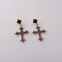Simple Style Simple Cool Handsome And Exaggerated Cross Ear Bone Earrings Wholesale Nihaojewelry sku image 1