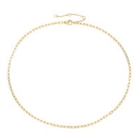 Fashion Short Women's Chain 316l Titanium Steel 14k Gold Plated Necklace Clavicle Chain Nihaojewelry sku image 3
