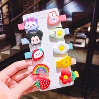 Korean Children's Hairpin Set Cloth-covered Hairpin Duckbill Clip Cartoon Side Clip Wholesale Nihaojewelry sku image 7