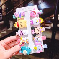 Korean Children's Hairpin Set Cloth-covered Hairpin Duckbill Clip Cartoon Side Clip Wholesale Nihaojewelry sku image 8