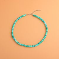 Estilo Bohemio Azul Suave Disco De Cerámica Collar Traje De Mujer Al Por Mayor Nihaojewelry sku image 11