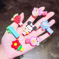 Korean Children's Hairpin Set Cloth-covered Hairpin Duckbill Clip Cartoon Side Clip Wholesale Nihaojewelry main image 5