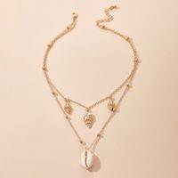 Fashion New Alloy Conch Necklace Set Simple Shell Pendant Multi-layer Ladies Necklace Wholesale Nihaojewelry main image 3