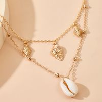 Fashion New Alloy Conch Necklace Set Simple Shell Pendant Multi-layer Ladies Necklace Wholesale Nihaojewelry main image 5