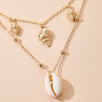 Fashion New Alloy Conch Necklace Set Simple Shell Pendant Multi-layer Ladies Necklace Wholesale Nihaojewelry main image 6