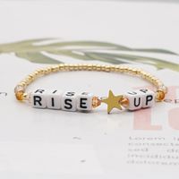 Korea Fashion Crystal Letter Niche Star Jewelry Bracelet For Women Nihaojewelry main image 4