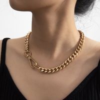 Fashion Hot Sale Creative Minimalist Style Aluminum Chain Single-layer Necklace Wholesale Nihaojewelry main image 1
