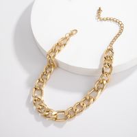 Creative Fashion Simple Single Layer Trendy Necklace Exaggerated Aluminum Chain Necklace Wholesale Nihaojewelry main image 5