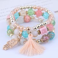 Modetrend Einfache Und Vielseitige Palmquaste Anhänger Mehr Schicht Ige Armband Großhandel Nihao Schmuck main image 2