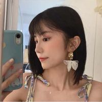 Korea's New Beautiful Concave Shape Irregular Metal Lace Bow Earrings Wholesale Nihaojewelry main image 3