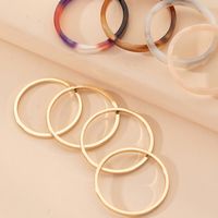 Simple New Hollow  Geometric Color 8-piece Ring Wholesale Nihaojewelry main image 5