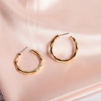 Nouveau Coréen Rétro Boucles D&#39;oreilles En Forme De C Mode Tendance Style Alliage Créatif Boucles D&#39;oreilles Semi-circulaires En Gros Nihaojewelry main image 5