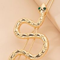 Hot-selling Exaggerated Serpentine Design Hairpin Retro All-match Fashion Bangs Clip Side Top Clip Wholesale Nihaojewelry main image 6