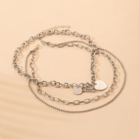 Korea Fashion Simple Multi-layer Simple Pendant Trend Coin Necklace Wholesale main image 4