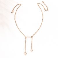 S925 Silver Simple Glossy Love Trend Geometric Shape Clavicle Chain Women's Necklace Pendant Wholesale main image 6