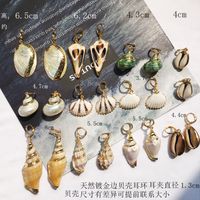 Fashion New Retro Exaggerated Conch Niche Gold-plated Shell Earrings Wholesale main image 1