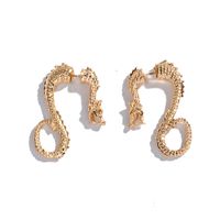 New Long Metal Exaggerated Dragon-shaped  Animal Zodiac Dragon Earrings Wholesale Nihaojewelry main image 3