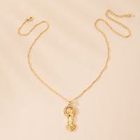 Fashion New Retro Dragon-shaped Diamond Niche Clavicle Chain Necklace For Women main image 6
