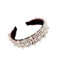 New Fashion Headbands Knotted Baroque Nail Pearl Headwear Wholesale Nihaojewelry main image 6