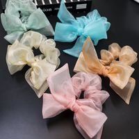 Korean New Bow Elastic Lace Hair Scrunchies Cute Knotted Head Rope Wholesale Nihaojewelry main image 1