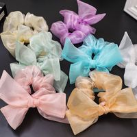 Korean New Bow Elastic Lace Hair Scrunchies Cute Knotted Head Rope Wholesale Nihaojewelry main image 6
