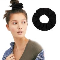 Large Intestine Hair Tie Fall Winter Simple Pure Color Knitted Hair Scrunchies  Wholesale Nihaojewelry main image 1