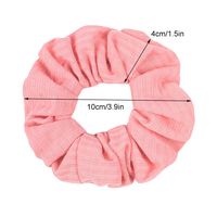 Large Intestine Hair Tie Fall Winter Simple Pure Color Knitted Hair Scrunchies  Wholesale Nihaojewelry main image 4