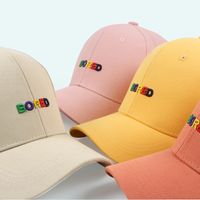 Embroidered Hard Top Korean Version Of The Wild Trend Cap Summer Fashion Men's Outdoor Sun Hat main image 5