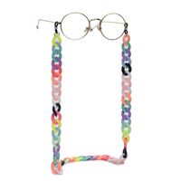 الاكريليك قناع حبل نظارات سلسلة متعدد الألوان شكل مقعر نظارات حبل الجملة Nihaojewelry main image 3