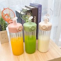 Simple Pop-lid Glass Heat-resistant Large-capacity Straw Cup For Pregnant Women Casual Trend Drinking Cup main image 6