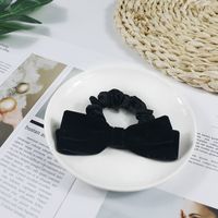 Bowknot Woolen Hairpin Back Head Top Clip Hairpin Simple Headdress Wholesale Nihaojewelry sku image 3