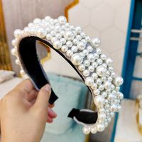 New Fashion Headbands Knotted Baroque Nail Pearl Headwear Wholesale Nihaojewelry sku image 7