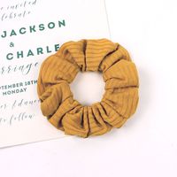 Large Intestine Hair Tie Fall Winter Simple Pure Color Knitted Hair Scrunchies  Wholesale Nihaojewelry sku image 2