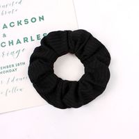Large Intestine Hair Tie Fall Winter Simple Pure Color Knitted Hair Scrunchies  Wholesale Nihaojewelry sku image 6