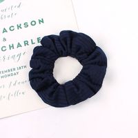 Large Intestine Hair Tie Fall Winter Simple Pure Color Knitted Hair Scrunchies  Wholesale Nihaojewelry sku image 1