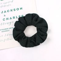 Large Intestine Hair Tie Fall Winter Simple Pure Color Knitted Hair Scrunchies  Wholesale Nihaojewelry sku image 4