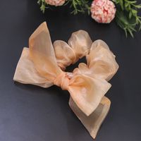 Korean New Bow Elastic Lace Hair Scrunchies Cute Knotted Head Rope Wholesale Nihaojewelry sku image 1