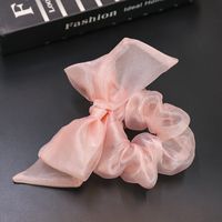 Korean New Bow Elastic Lace Hair Scrunchies Cute Knotted Head Rope Wholesale Nihaojewelry sku image 3