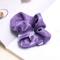 Fashion And Colorful Bright Silk Art Large Intestine Ring Bundle Hair Scrunchies Wholesale Nihaojewelry sku image 9