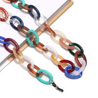 الراتنج الاكريليك البلاستيك متعدد الألوان بسيطة الأزياء نظارات سلسلة عدم الانزلاق نظارات حبل الجملة Nihaojewelry sku image 17