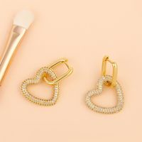 Nouveaux Bijoux Boucles D&#39;oreilles Diamant Géométrique Boucles D&#39;oreilles Amour En Gros Nihaojewelry main image 5