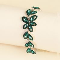 Fashion Jewelry Creative Alloy Diamond Leaf Bracelet Wholesale Nihaojewelry main image 5