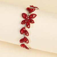 Bijoux De Mode Créatif Alliage Diamant Feuille Bracelet En Gros Nihaojewelry main image 4