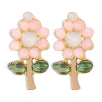 Fashion Alloy Earrings Crystal Wild Flower Earrings Hot Sale Earrings Wholesale Nihaojewelry main image 3