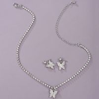 Fashion Style Jewelry Set New Holiday Style Geometric Butterfly Earring Necklace Set Wholesale Nihaojewelry main image 4
