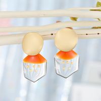 Neue Koreanische Polka Dot Ohrringe, Perlen Ohrringe, Süße Und Vielseitige Geometrische Ohrringe, Harz Ohrringe main image 3